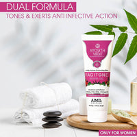 Ayouthveda Vagitone Vaginal Gel for Women | Prevents Dryness, Itchiness & Bad Odor| Enriched With Aloe Vera, Amla & Majhu Phal| Daily Intimate Moisturizing Gel (Pack Of 5-50g each)