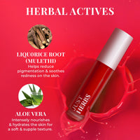 Just Herbs Water Baby Smudge & Transfer Proof | 12hrs Stay | Richly Pigmented Infused with Aloe Vera Multipurpose Water Tint for Lips, Cheeks and Eyelids for Women 6.5ml (Feeling Grape)