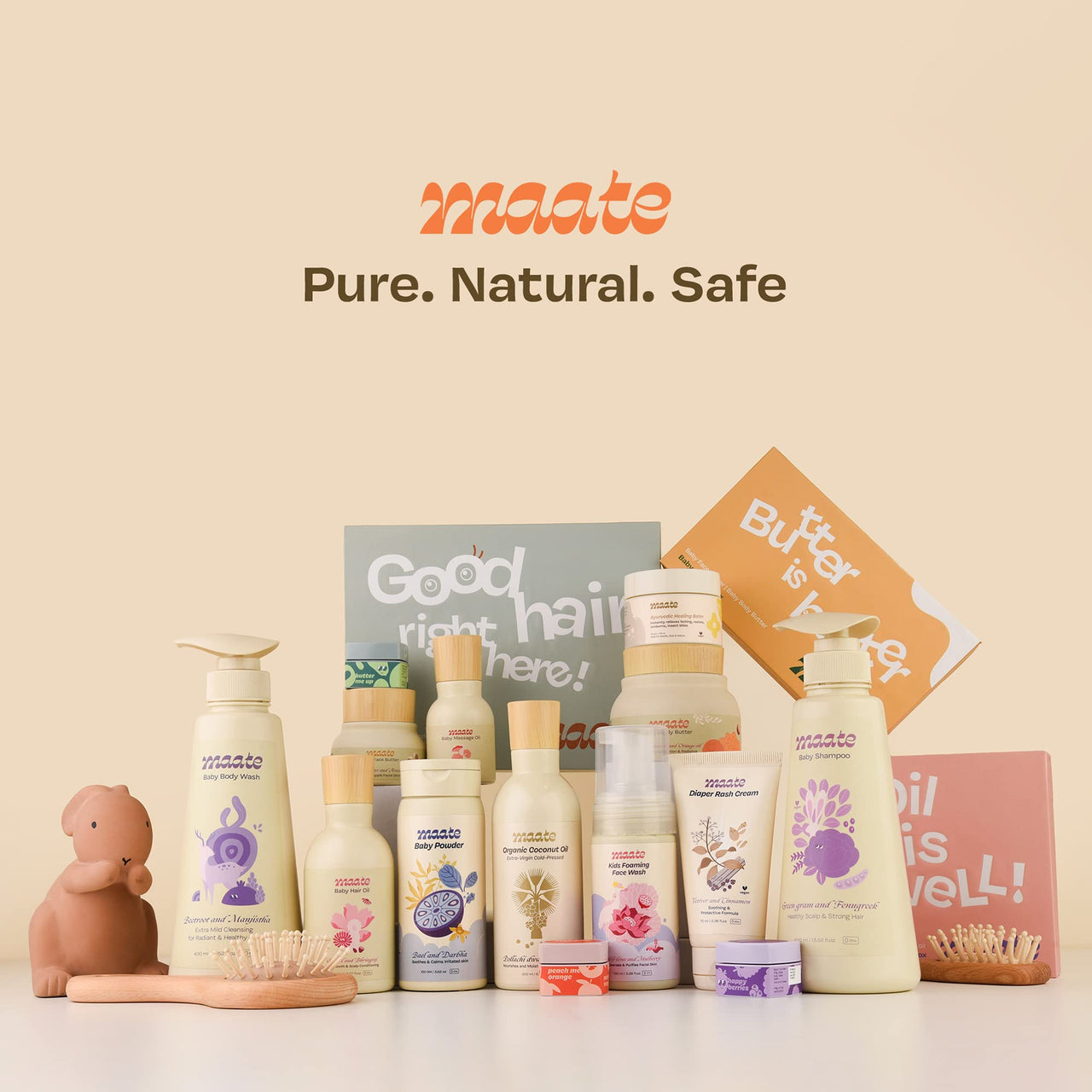 Maate Baby Body Butter (150 gm) | Enriched with Pure Kokum Butter, Shea Butter, Orange & Saffron Oil | Baby Cream For Face, Skin & Body | Baby Body Butter For Kids 0-12 years | Baby Moisturizer Cream