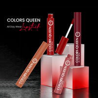 Colors Queen All Day Wear Liquid Lipstick - Nude Frost, 12g | Highly Pigmented, Long Lasting Matte Lipstick | Smooth One Swipe Application, Lightweight & Non Transfer Liquid Lipstick for Women