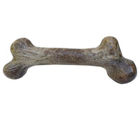 Pet Qwerks Dinosaur BarkBone - Wood Dog Bone for Moderate Chewers - Peanut Butter Flavor - 9.75