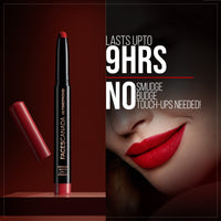 FACESCANADA Ultime Pro Hd Intense Matte Lipstick + Primer - Red Bouquet (Red), 1.4G | 9Hr Long & Faces Canada Comfy Matte Creme Lipstick - Go For It 02, 4.2G | 8Hr Long Stay |