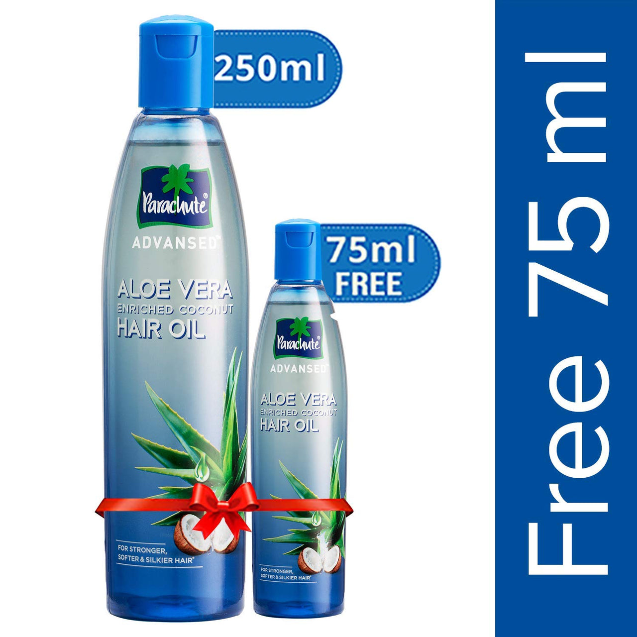 Parachute Advansed Aloe Vera Enriched Coconut Hair Oil, 250ml (Free 75ml) And Parachute Advansed Body Lotion Deep Nourish, 400 ml
