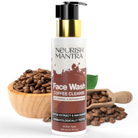 Nourish Mantra Coffee Cleanse Face Wash | Excess Oil Control, Pore Cleansing & Removes Tan | Enriched With Coffee, Niacinamide, & Aloe Vera | Suits All Skin Types | For Men & Women | 200 ml