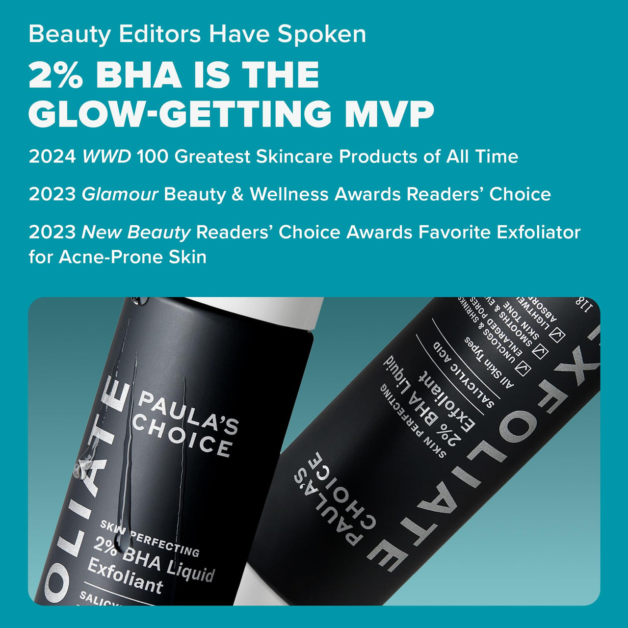 PAULA'S CHOICE PERFECTING 2% BHA Liquid Salicylic Acid Exfoliant-Facial Exfoliant for Blackheads, Enlarged Pores, Wrinkles, Fine Lines- 118 ml Bottle (Model Number: 22010)