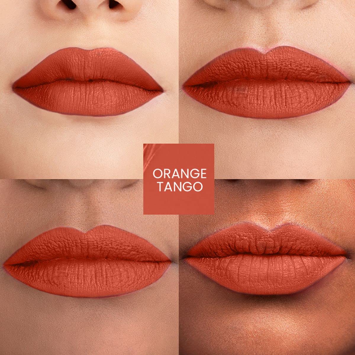 Lakmé Forever Matte Liquid Lip Colour, Orange Tango, 5.6 Ml & Forever Matte Liquid Lip Colour, Crimson Rose, 5.6 Ml