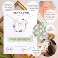 SoulKu Handcrafted Necklace, Empowerment Jewelry With Healing Crystal, Inspirational Jewelry For Women, Mom & Sister Gifts, 2