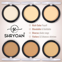 Shryoan Infinite Waterproof Compact Powder| Hides Imperfections, Blends Effectively, Matte Finish and Pressed Powder for All Skin Types (16g) (Ivory Cream)