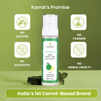 Karrot Natural Skincare Vitamin C Toner for Glowing Skin, Rejuvenating Spray Mist, Evens Tone and Tightens Pores, Blend of Kakadu Plum and Carrot Seed Oil, For Women and Men, All Skin Types, 120ml