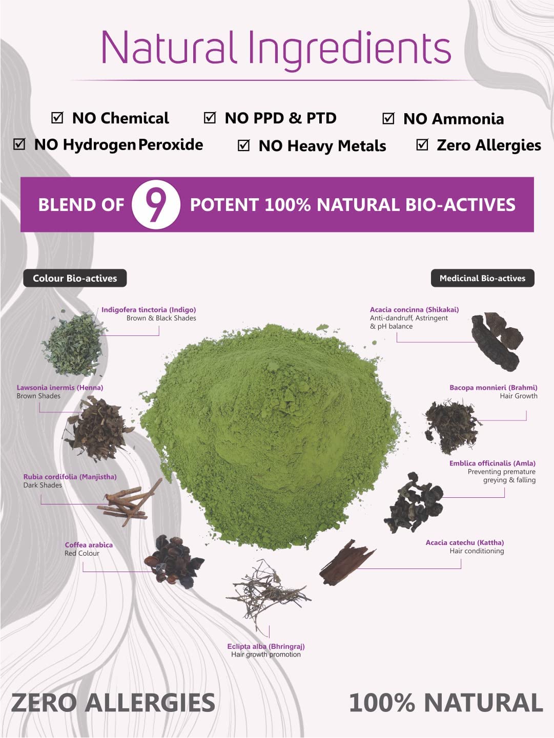 Vegetal Bio Hair Colour Soft Black | 150g | Achieve Natural, Ammonia-Free Hair Color | PPD-Free, 100% Herbal Certified Organic for Men and Women | UV Protection and Luster Maintenance | Complete Kit