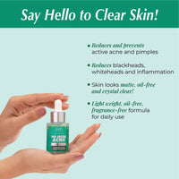 Iba Crystal Clear No More Acne 2% Salicylic Acid Power Serum | For Acne, Pimples, Blackheads & Open Pores | For Oily or Combination Skin | Halal Certified & Vegan - 30 ml