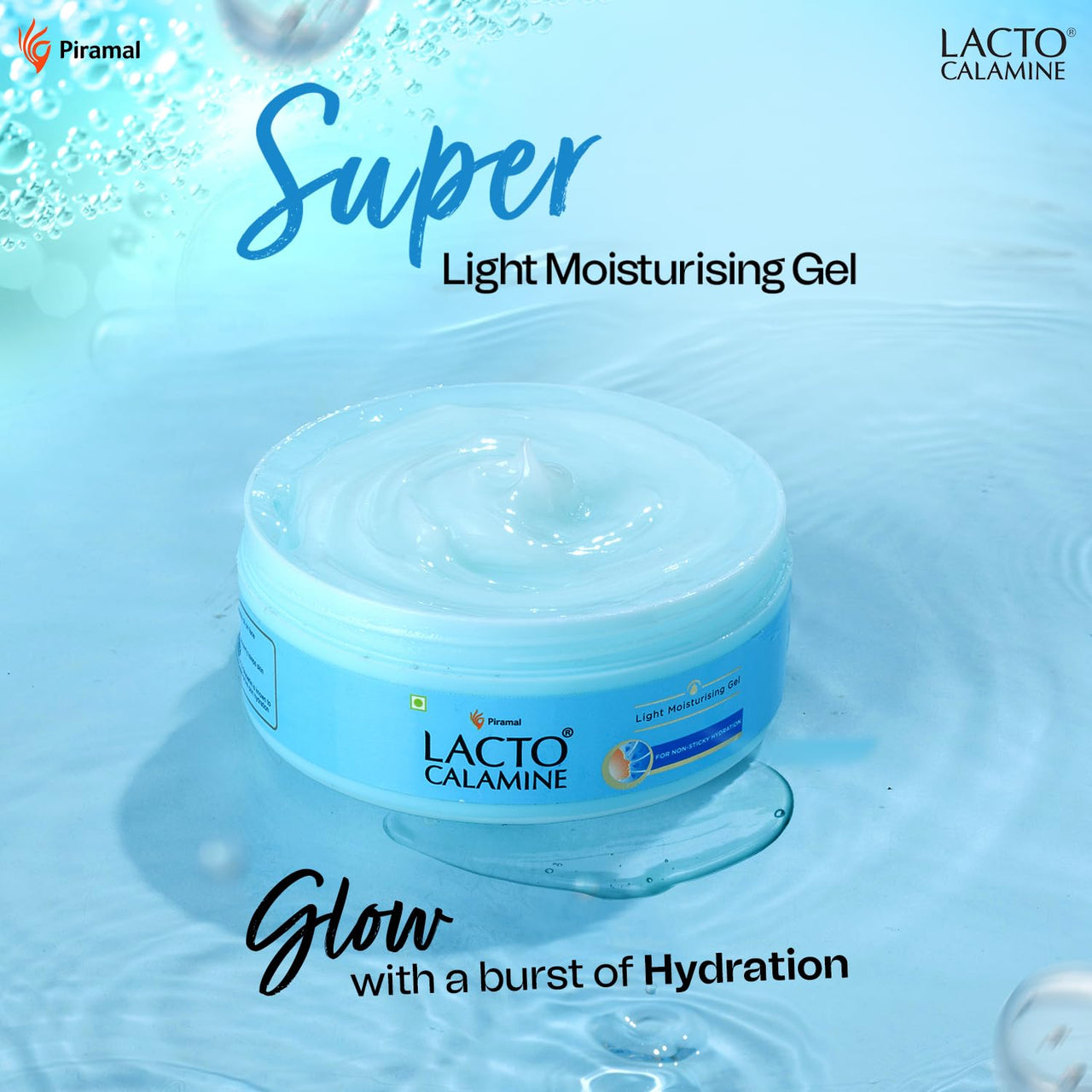Lacto Calamine Super Light Moisturizer for Face | 150g | Moisturiser for Oily Skin with Niacinamide, Hyaluronic Acid | Face Moisturizer with 300% Instant Hydration, 90% Stronger Moisture Barrier