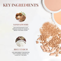 Just Herbs Oil Control Radiance Booster Age Defying Compact Powder for face Makeup 9g (Copper)