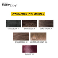 Revlon Color N Care Permanent Hair Color Cream, Light Golden Brown 6G, 40g + Revlon Revlon Outrageous Color Protection Hair Shampoo - 190 Ml, 190 ml