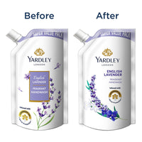 Yardley London English Lavender 650ml Pack of 2 Fragrant Handwash| Infused with Pure Lavender Oil| Germ Protection| For Soft & Fragrant Skin
