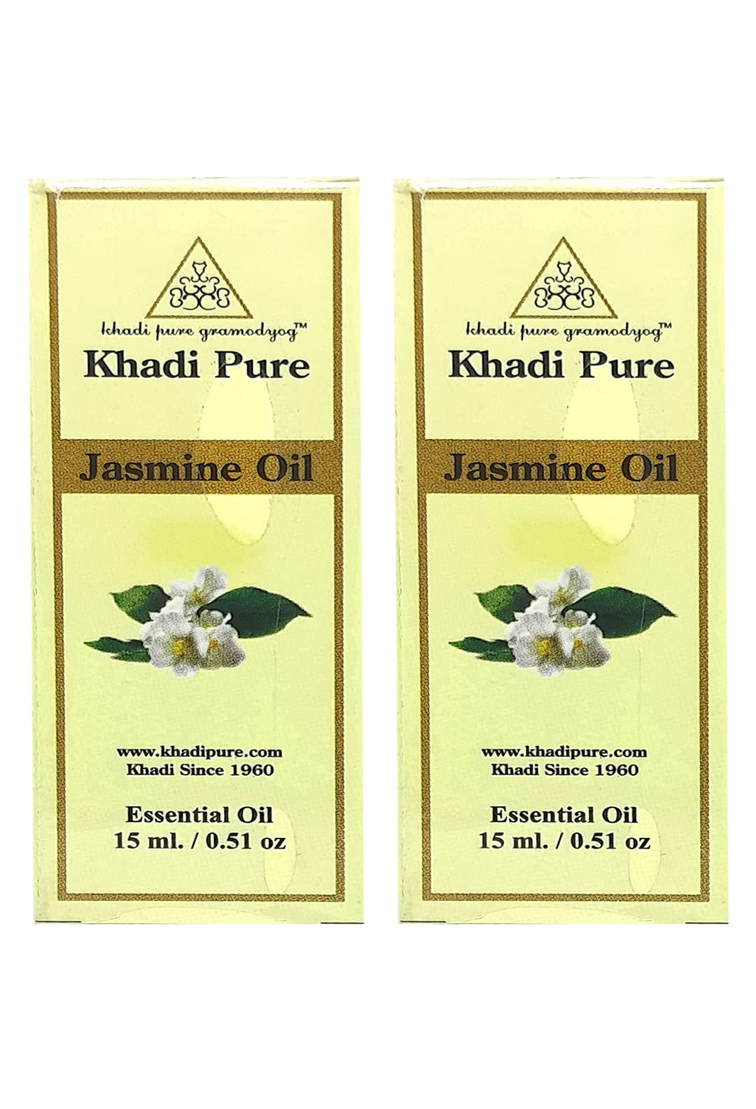 Khadi Natural Khadi Pure Herbal Jasmine Essential Oil - 15Ml (Set Of 2)