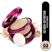 Hilary Rhoda HD High-Definition Pressed Powder | 2 in 1 Compact Powder | Shimmery & Matte Finish | Oil Control Formula | 18g (Vanilla - Shade 02)