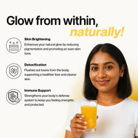 Dr Vedic 20-Glutathione Effervescent Tablets with L-Glutathione 600mg, Vitamin C, E & Hyaluronic Acid | Powerful Antioxidant for Skin Glowing, Detox & Immune Support | Orange Flavour