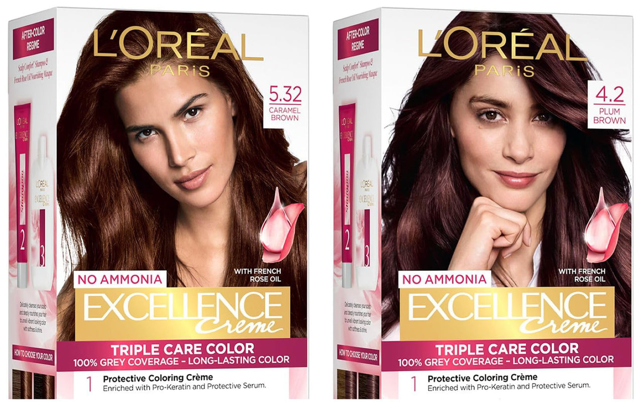 L’Oréal Paris Hair Colour & Hair Colour, Brown, 2 Count