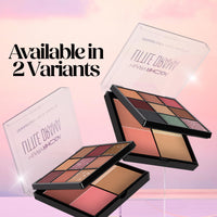 Hilary Rhoda Transform Face Palette|9 Eyeshadows|2 Blushes|Highlighter & Contour|Highly Pigmented|Available In 2 Variants|Matte & Shimmer Finish|All-In-One Kit|18G (Soft Glam - Shade 01)