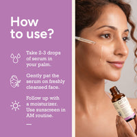 CITTA Regenerative Face Serum | Wrinkle Lift & Anti-Aging Night Serum | Niacinamide & Kojic Acid for Wrinkle Correction | For Women & Men | All Skin Types | 30ml