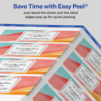 Avery Glossy White Labels with Sure Feed Technology, 2