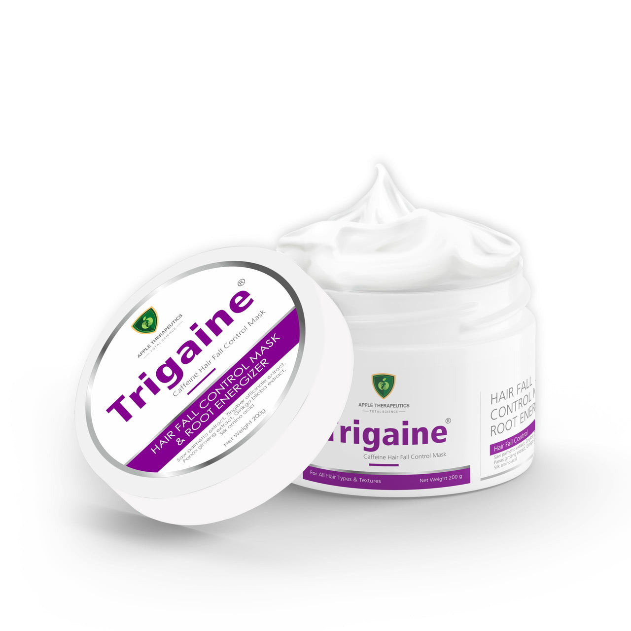 Trigaine Caffeine Hair Fall Control Mask | 200ml | Anti-Hair Fall & Root Energizer Treatment with Saw Palmetto & Ginseng | Strengthening & Hydrating Scalp Health, Hair Growth, & Deep Conditioning
