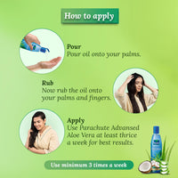 Parachute Advansed Aloe Vera Enriched Coconut Hair Oil, 400 ml | For Soft, Strong Hair