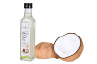 Orgrain India Certified Organic Raw Cold Pressed Extra Virgin Coconut Oil | Unrefined, Zero Heat Process, Supports Immunity, Hair & Skin, Massage, 100% Edible with Rich Tropical (250ml)