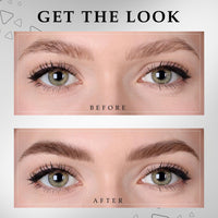 FACES CANADA HD Shape Up Brow Kit - Brown 02, 2.8g | Eyebrow Duo Kit - Wax & Powder With Brush | Long-Lasting | Precise & Natural Looking | Rich Color Payoff | Shaped & Defined Brows | Cruelty-free