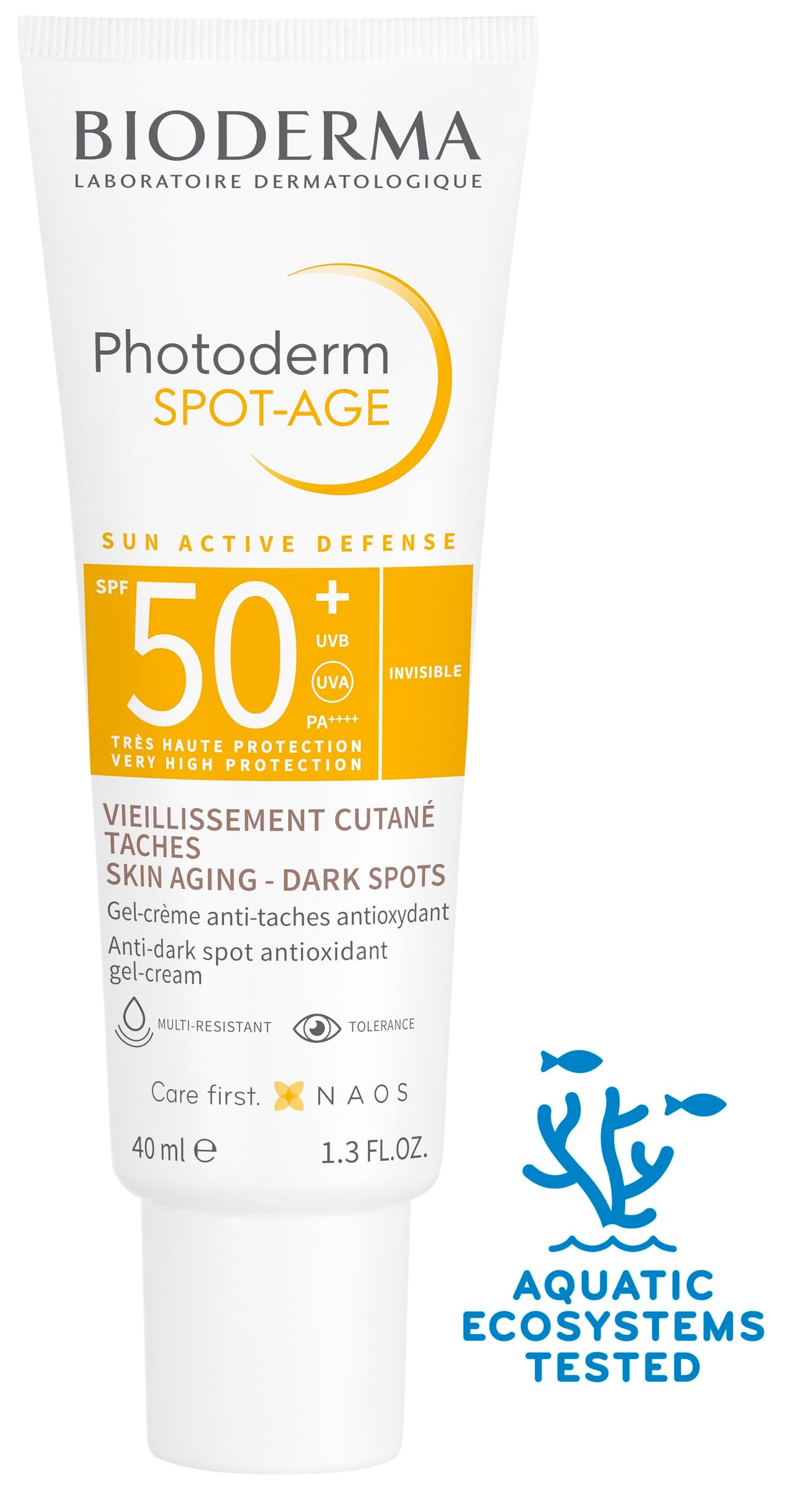 Bioderma Photoderm Spot Age SPF 50+ Reduces Spots and Wrinkles Antioxidant Boosted Sunscreen, 40ml