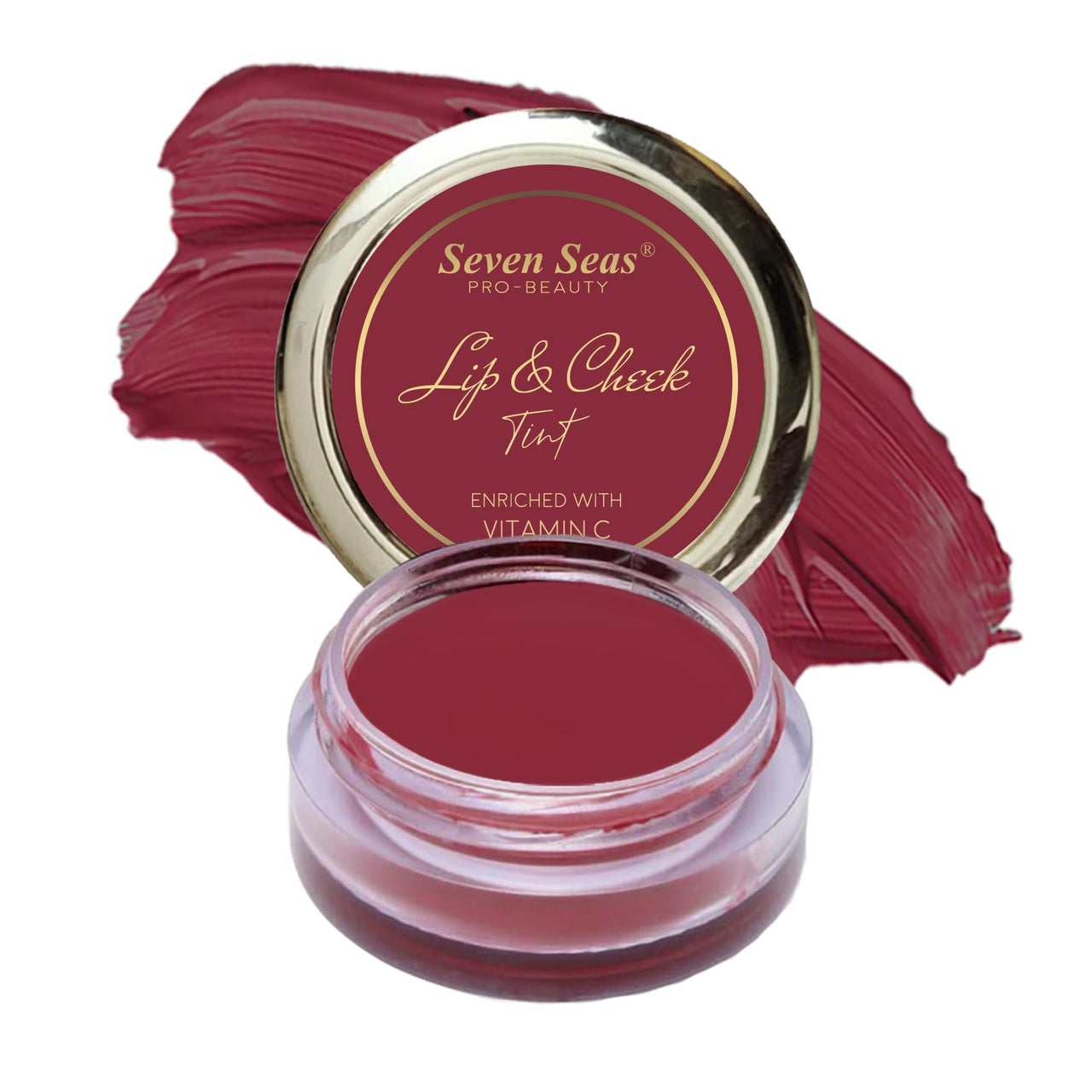 Seven Seas Lips & Cheek Tint Combo Pack of 2 | Matte Natural Blush for Women | Lip Tint with Vitamin E | Nourishing Cheek Tint (Mandy)