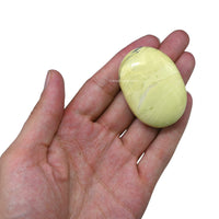 Serpentine Palm Stone - Pocket Massage Worry Stone for Natural Body Chakra Balancing, Reiki Healing and Crystal Grid Serpentine