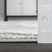 nuLOOM Thigpen Contemporary Area Rug - 2x3 Accent Rug Modern/Contemporary Grey/Off-White Rugs for Living Room Bedroom Dining Room Entryway Kitchen 2' x 3'