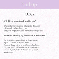 Curl Up Ultra Defining Bundle with Curly Hair Shampoo, Conditioner, Leave in Curl Cream & Hair Gel - For Dry Frizzy, Wavy & Curly Hair - Sulphate Paraben And Silicone Free (Combo of 4)