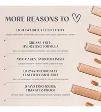 House Of Makeup Matte Concealer for Dark Circles, Pigmentation | Non-Crease, Non-Cakey | Long Wear, Waterproof, Sweat-proof | Full Coverage Concealer for Oily Skin | For Face Makeup | 6 ML (M01 - Medium Skin Tone)
