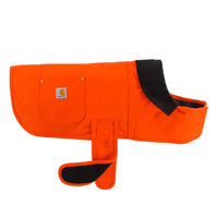 Carhartt Firm Duck Insulated Dog Chore Coat Hunter Orange/Brass LG Large