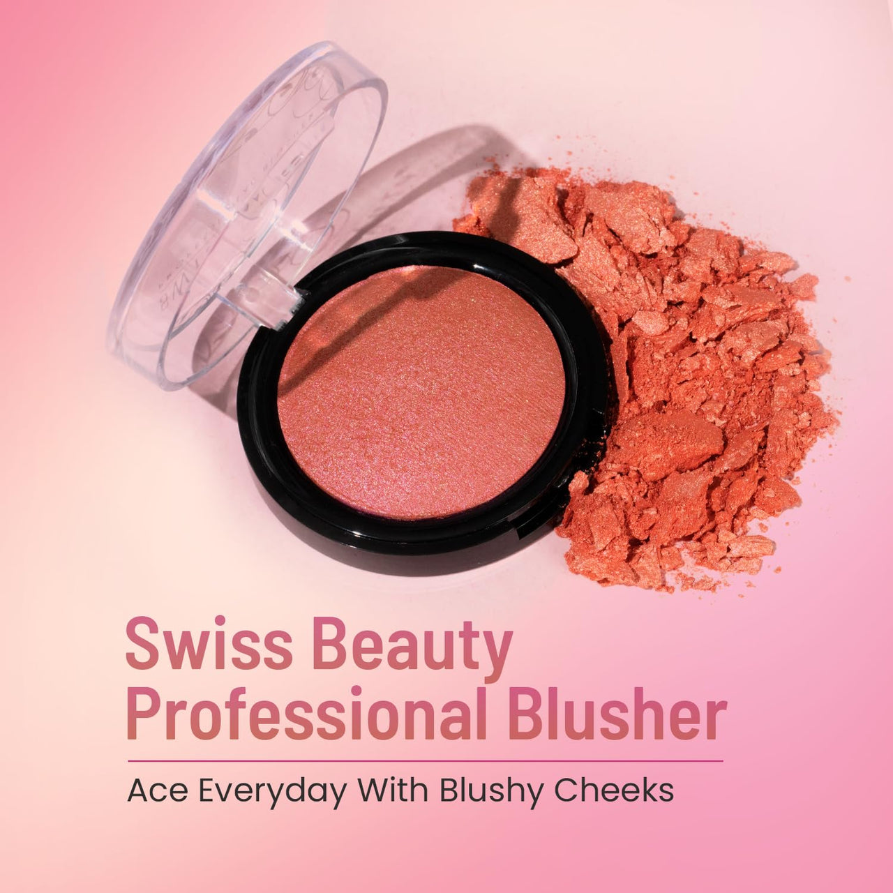 Swiss Beauty Professional Blusher With Highly Blendable Shades | Pigmented Blusher For A Natural Flush | Shade-05, 6Gm|