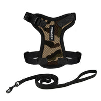 Voyager Step-in Lock Cat Harness w Reflective Cat Leash Combo Set with Neoprene Handle 5ft - Supports Small, Medium and Large Breed Cats by Best Pet Supplies - Army/Black Trim, XXS Harness Leash Set (Army/Black Trim) XXS (Chest: 11.5 - 14