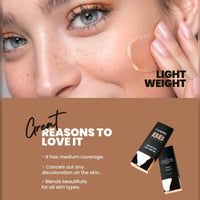 MARS Long Lasting Crayon Lipstick up to 12 Hours Stay | Matte Finish | Waterproof | Won't Smudge Won't Budge Lip Crayon (3.5 gm) (18-I Am Confident) BB Cream Lightweight Foundation (30 ml) (Tan)