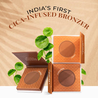 Just Herbs Nourishing Pressed Bronzer Liquorice + Cica for Face Makeup 3.5g (Honey, 3.5)