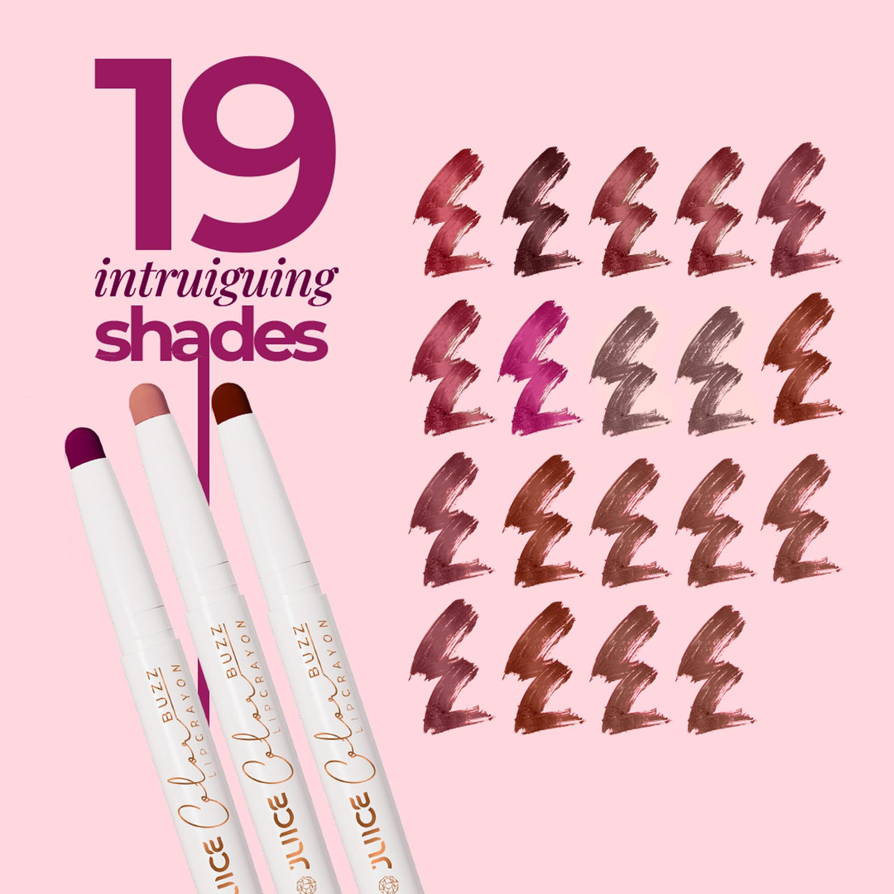 Juice Color Buzz Lip Crayon With Bio Retinol, SPF15 & Natural Moisturizing Factors (Mauve - M13)