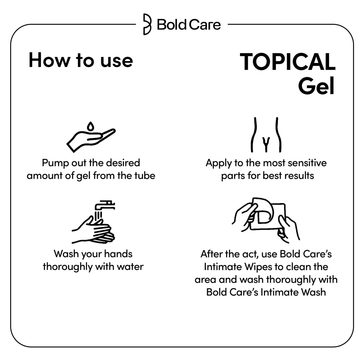 Bold Care EXTEND™ Gel for Men - Non-Transferable, Quick & Easy To Apply, Alcohol Free - 20g (Pack of 1)
