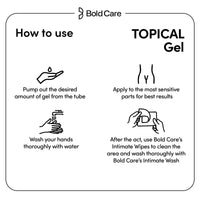 Bold Care EXTEND™ Gel for Men - Non-Transferable, Quick & Easy To Apply, Alcohol Free - 20g (Pack of 1)