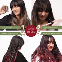 Paradyes Top-up Semi-permanent Ruby Wine DIY Conditioner Based Hair Colour, 120 gm