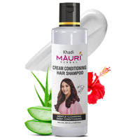 Khadi Mauri Herbal Cream Conditioning Shampoo | Anti Hairfall & Deep Conditioning | 210 ml