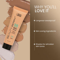 Beauty Berry Beauty Booster High Coverage Foundation | Lightweight Natural Finish | Easily Blendable | Long Lasting Liquid Foundation for Women (Sand, 35ml)