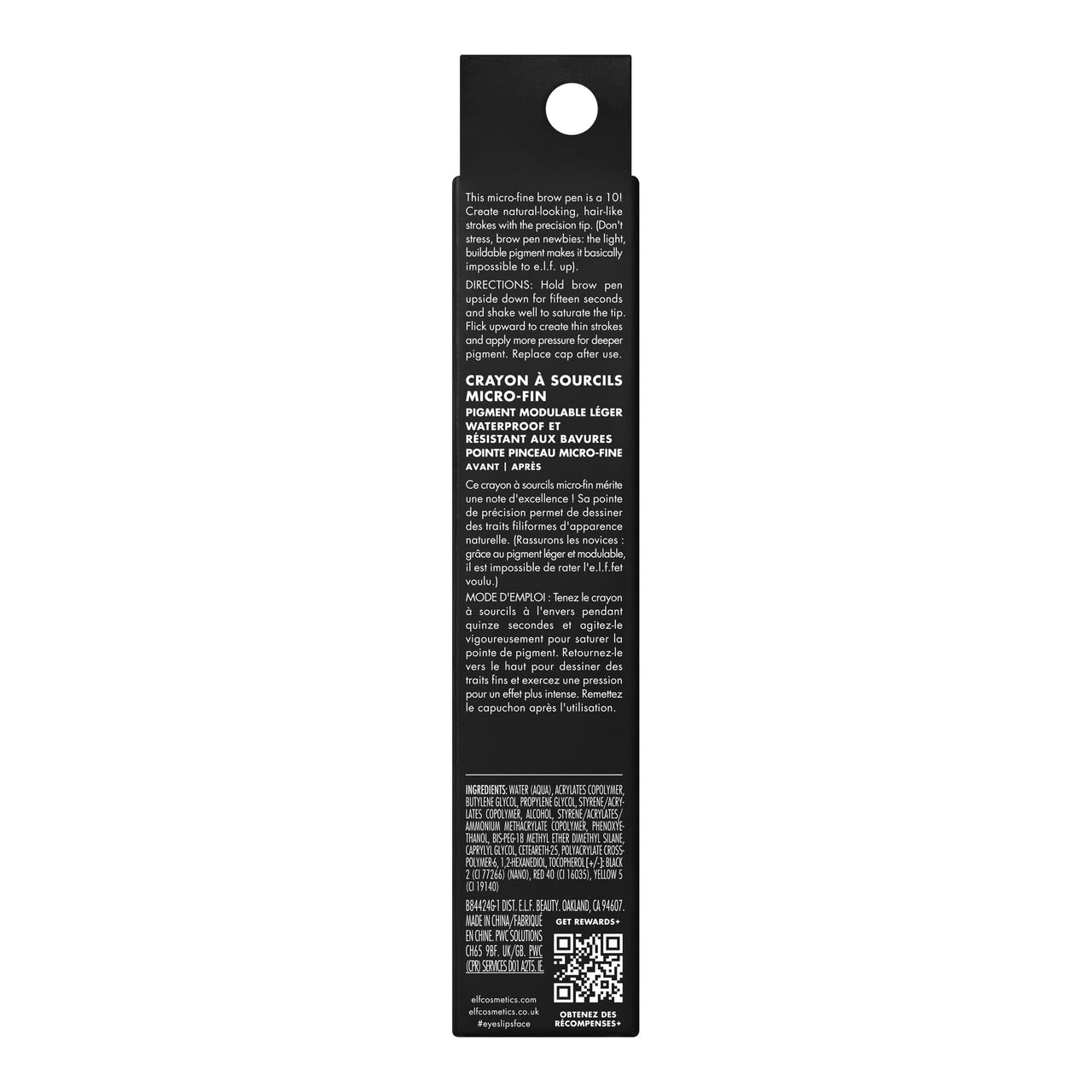 e.l.f. Holy Strokes Micro-Fine Brow Pen, for a Natural Look, Long-Lasting Eyebrow Pencil, Waterproof & Smudge-Proof, Vegan & Cruelty Free, Neutral Brown