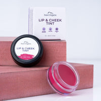 Aravi Organic Lip and Cheek Tint - With Goodness of Vitamin E & Candelila Wax - Nourishes & Hydrates Dry Chapped Lips, Blush & Eyeshadow Fo All Skin Types - 8 gm