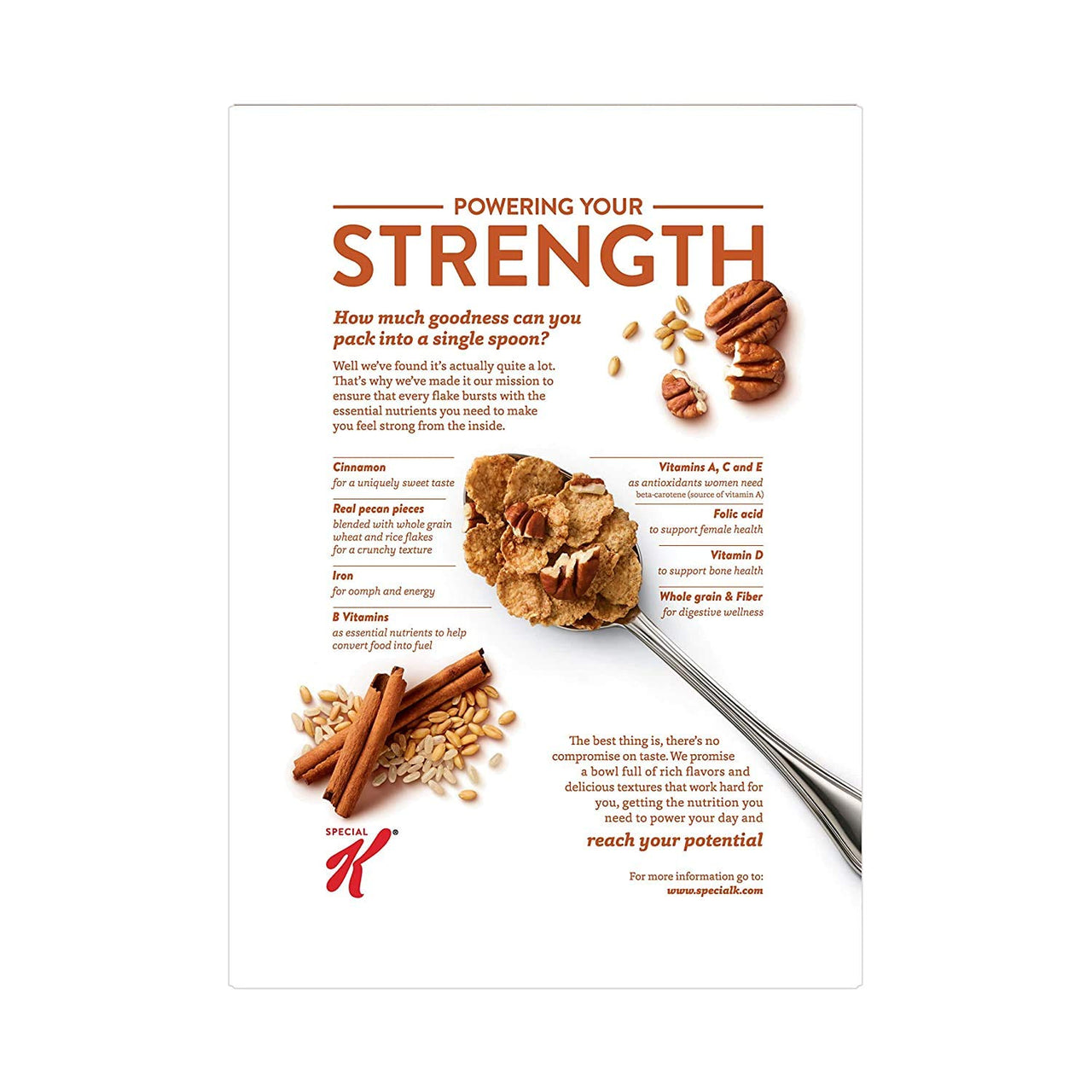 Special K Cereal Cinnamon Pecan, 12.1 oz